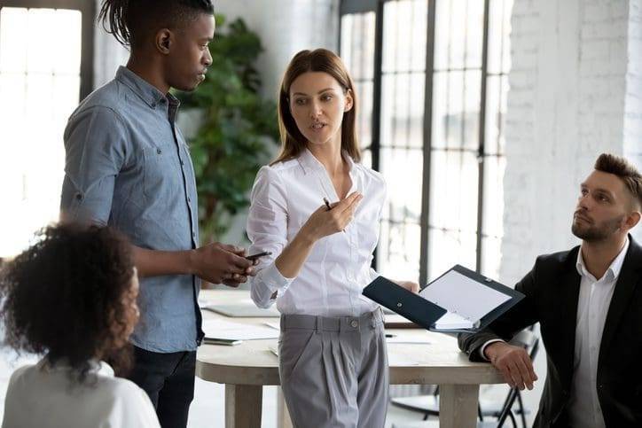 ERP consultants in conference room ERP change management