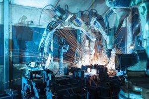 Welding by robots