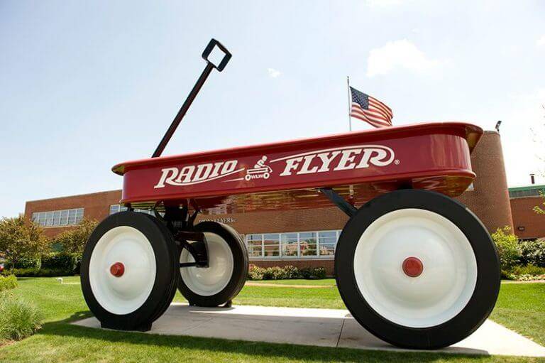 Large image of radio flyer red wagon.