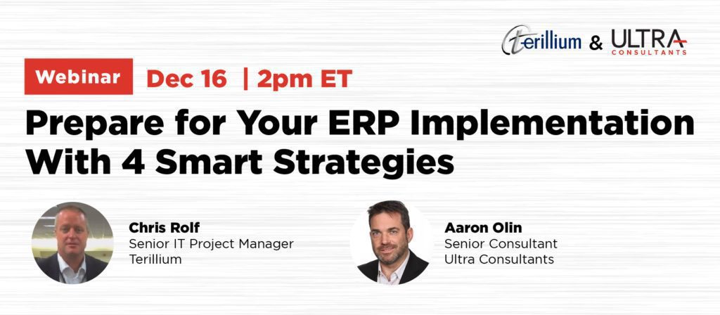 Webinar: Prepare for ERP Implementation With 4 Smart Strategies 2 Ultra Webinar Prepare for ERP Implementation With 4 Smart Strategies_Landing Page