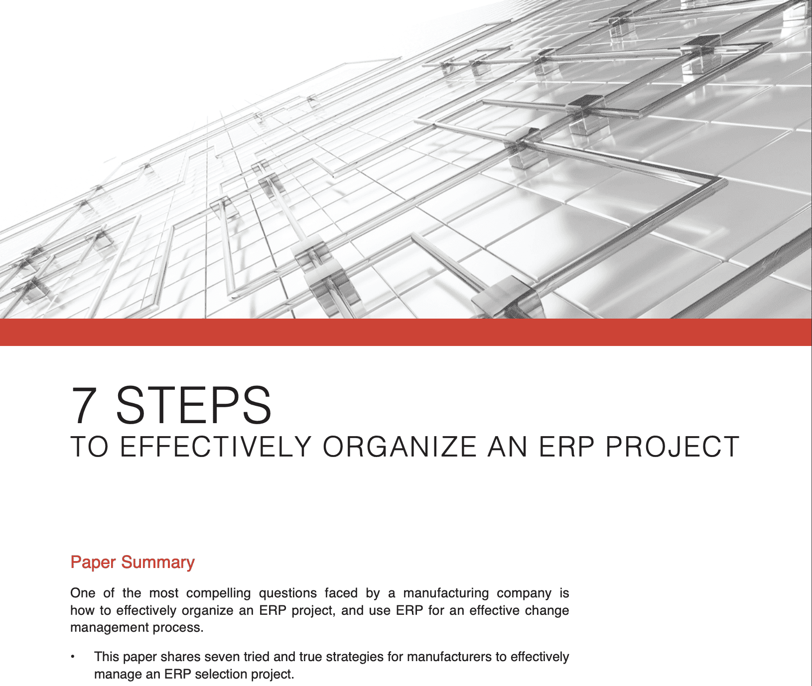 7 Steps to Effectively Organize an ERP Project