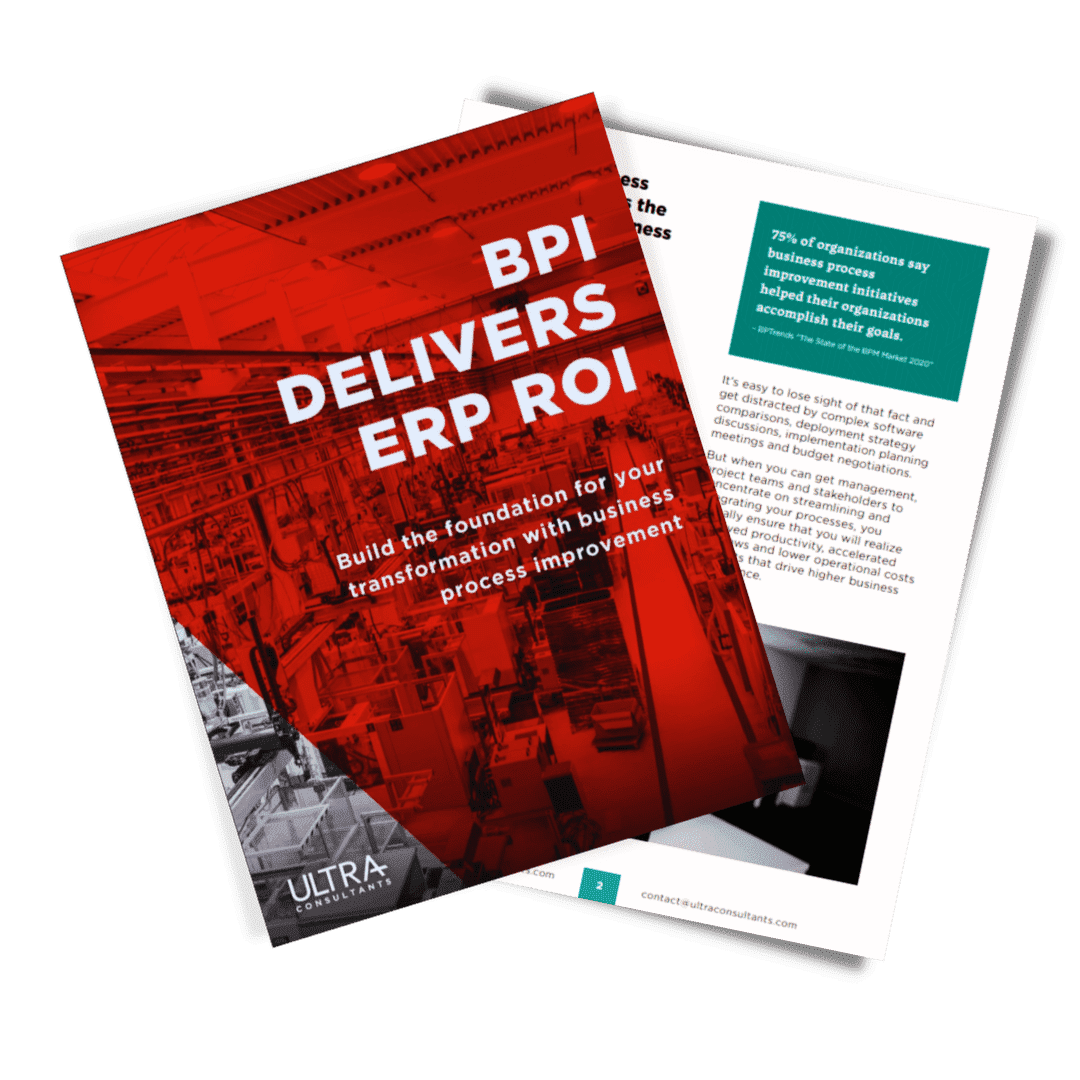 Business Process Improvement (BPI) Delivers ERP ROI